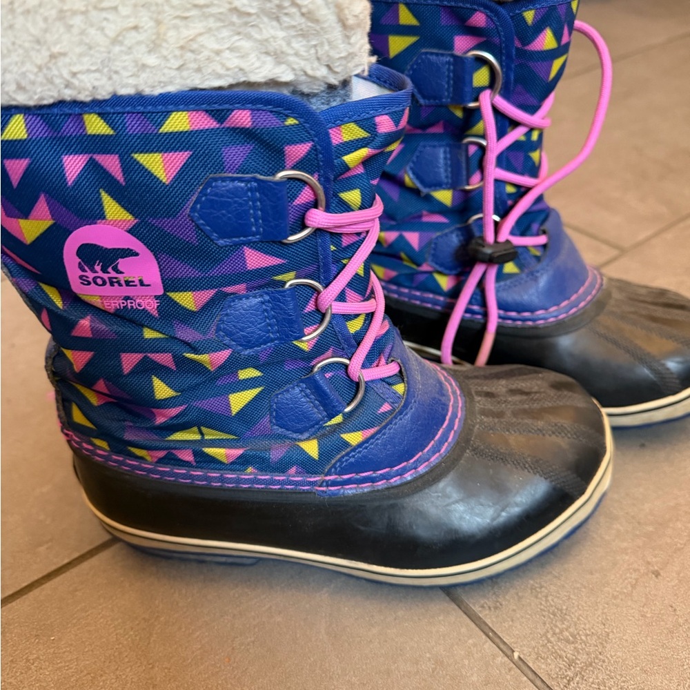 Sorel Kids' Vibrant Patterned Snow Boots